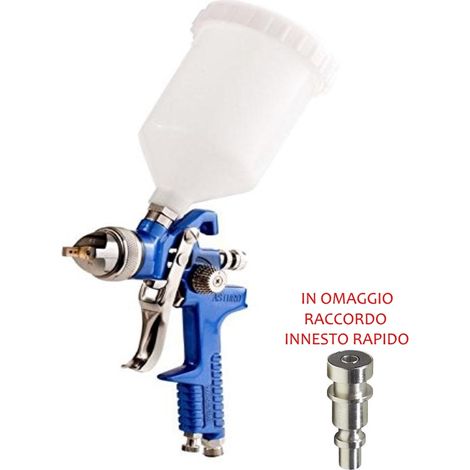 AST0090517 - Aerografo Convenzionale Manuale Superiore A Bassa Pressione Serie H-827 - Ugello Ø 1,7 Mm