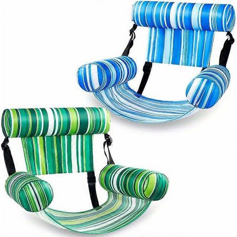 2er-Pack robuste, aufblasbare Poolliegen, Schwimmnudel für Erwachsene, aufblasbare Sommer-Strand- und Seepartys (1/5)