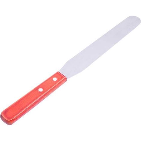 Spachtel À Glacer - Lame En Acier Inoxydable - Manche En Bois Ergonomique Avec Trou De Suspension - 20 cm - Pour Gâteaux Et Pâtisseries - 1 Pièce (1/5)