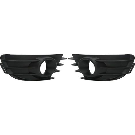 1 Paire de Couvercles de Calandre Antibrouillard, Calandre de Pare-chocs Avant Antibrouillard Noir pour Citroen C4 2004‑2008 (1/5)