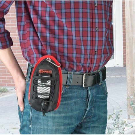 Connex COX952316 Etui pour outils et loisir avec mousqueton Noir