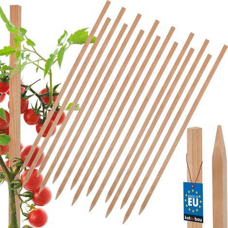 Tuteurs en bois KOTARBAU® pour tomates, légumes, support pour arbres et arbustes, 50 cm, lot de 15 (1/5)