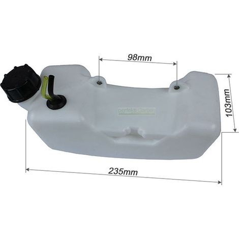 Réservoir + filtre + bouchon pour Gardetech GTLE-5217 débroussailleuse (1/3)