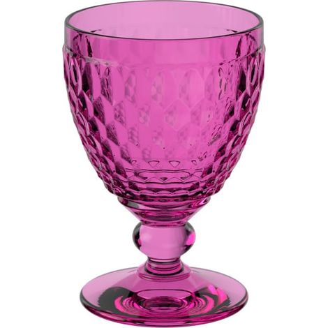 verre à vin rouge, 200 ml, verre en cristallin pour le vin rouge, résistant au lave-vaisselle, rose (1/4)