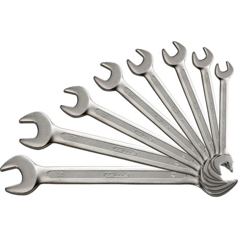 KS Tools - Jeu de 8 clés à fourches métriques - en boîte - 517.1120