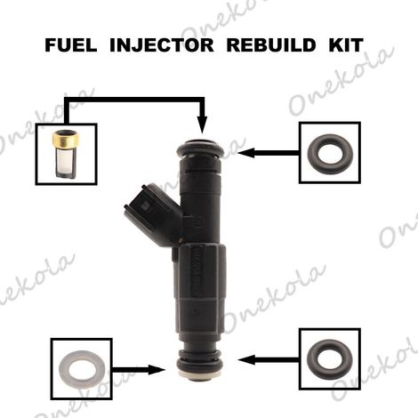 Fuel injector O-ring and filter repair kit applicable to Jeep Cherokee 4.0 from 1999 to 2004 (part number 0280155784) (1/2)