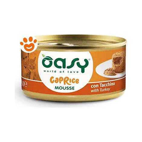 Oasy Cat Caprice Mousse con Tacchino - Oasy Cat Caprice Mousse con Tacchino - Lattina Da 85 Gr