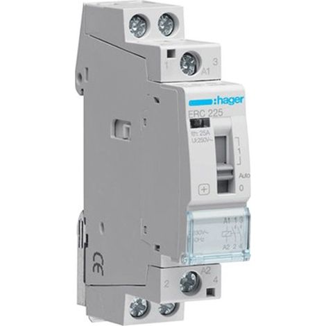 Modulares Schütz mit manueller Steuerung 25A 2NO 230V AC ERC225
