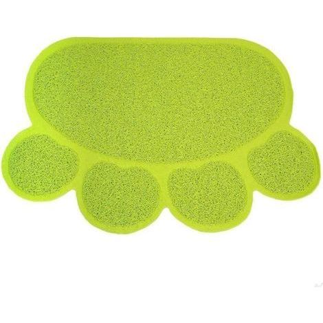 Katzenstreumatte, Reinigungsmatte für Futter- und Napfflächen 30 x 40 cm (grün) (1/5)