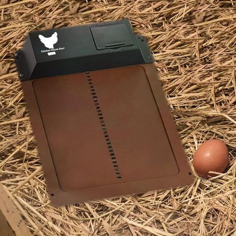 Porta automatica per pollaio con sensore di luce - Pollaio completamente resistente alle intemperie con porta controllata a induzione - Porta per pollaio (1/4)