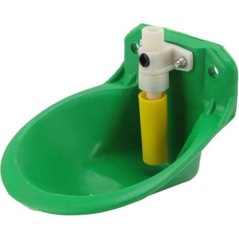 Abreuvoir en Acier Inoxydable, avec Bouchon de Vidange et Connecteur, Abreuvoir à Flotteur Automatique pour Bétail Mouton Chèvre Cheval Chien Chien Bétail (1/4)