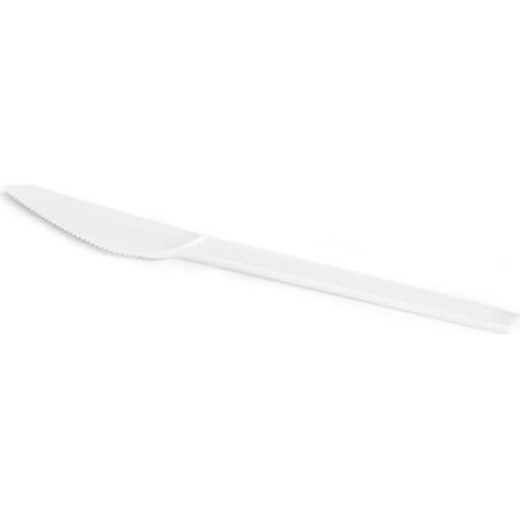 Couteau jetable 17 cm en PLA - 50 pièces - Ecobioshopping