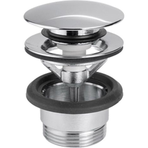 Piletta di Scarico a Pulsante da 11/4 in Acciaio Inox Satinato Nilo