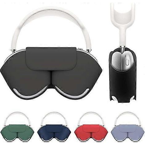 Étui pour AirPods Max (noir), étui de protection pour écouteurs avec fonction de mise en veille automatique, contre la poussière et les rayures. (1/5)