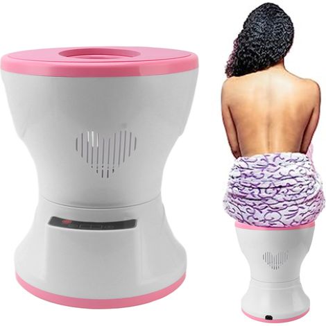 Siège de Fumigation Électrique Intelligent avec Contrôle par Télécommande et Timing, Pot de 350ml en ABS et Acier Inoxydable, Coussins Souples et Respirants, EU Plug 220V (1/4)