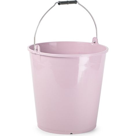 Cubo plastico reciclado engomados 15 Litros Rosa claro (1/2)