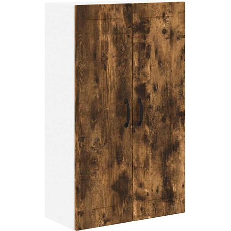Meuble mural de cuisine,Armoire de cuisine avec porte Chêne fumé 60 x 31 x 100 cm CFW30009 (1/5)