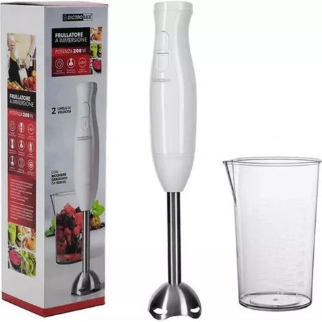 Trade Shop - Bucker De Buceo De 200w Con Vidrio 500ml Delicador 2 Mezclador De Velocidad De Fruta -