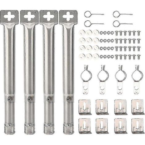 brûleur tubulaire droit universel réglable en acier inoxydable pour barbecue à gaz (1/4)