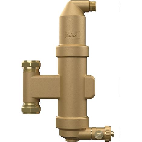 Reflex Extwin TW 22 V, microbolle/separatore di sporco con raccordo a compressione, 110 °C, 10 bar, 9253500