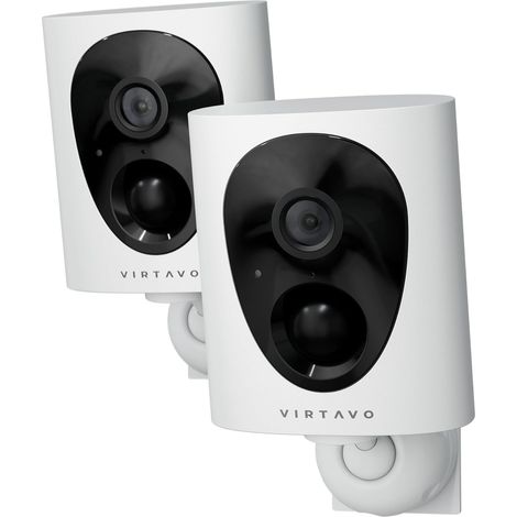 Camera Surveillance WiFi Extérieure sans Fil Batterie, Vision Nocturne Couleur Starlight, PIR Détection Mouvement, Étanche, Audio Bidirectionnel, VF1 x2 (1/5)