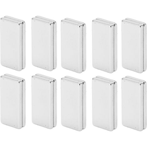 20 aimants en néodyme à vendre, aimants puissants pour l'artisanat, la science, le bricolage et les aimants de réfrigérateur, aimants en barre adaptés à de multiples usages. (1/5)