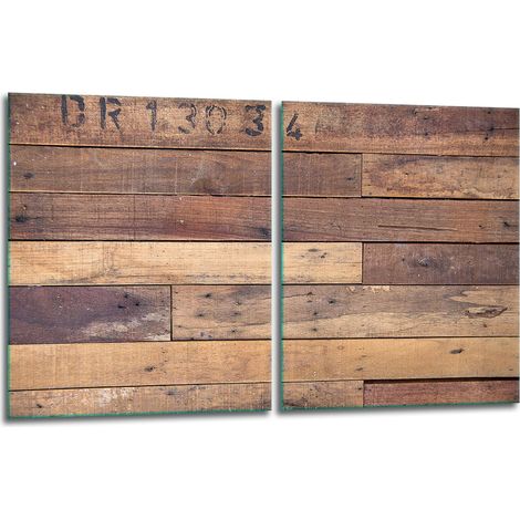 2 plaques de protection en verre pour poêle 40x52 bois (1/5)