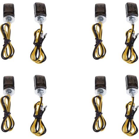Convient aux clignotants LED noirs standard pour mini-motos (1/4)