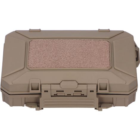 Boîte de rangement étanche en nylon antichoc pour matériel de survie, verrouillable, couleur beige. (1/5)