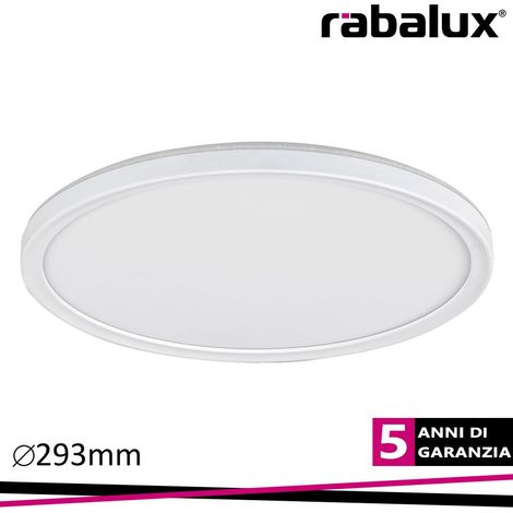 Plafoniera incasso 29,3cm LED 18W bianca rotonda Rabalux (1/3)