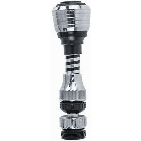 Aérateur Robinet Cuisine - Filtre Articulé Chrome - Jet Normal et Pulvérisation - 12 cm - 1 Pièce (1/3)