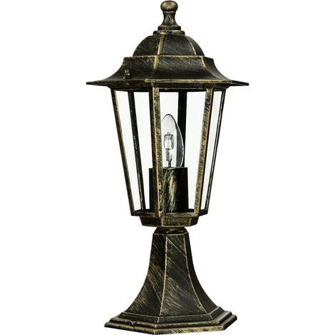 Scoperta terra lampada da tavolo lampada di vetro Velence metallo antikgold Ø21cm H: 40cm IP43 (1/5)