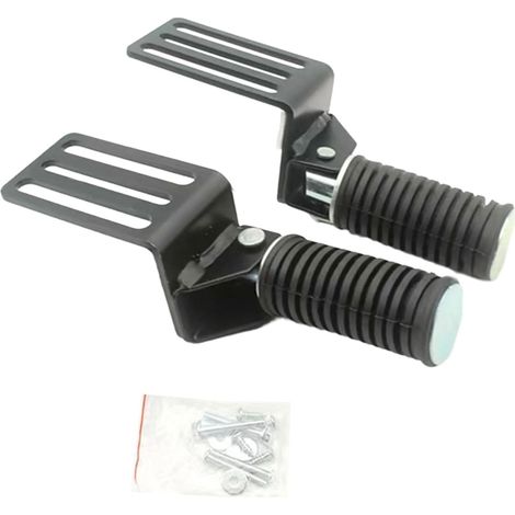 Lot de 2 repose-pieds pliables en fer pour moto Design cylindrique ergonomique pour repose-pieds avant (1/5)