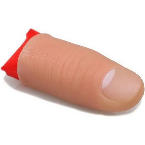 6 Pices Pouce Magique Pouce Tour De Magie En Plastique Jouet Faux Doigt Souple Astuce Pointe De Pouce De Trick Halloween Et 6 Pices Tissu D'entran (1/4)