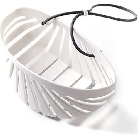 Forme de coquille évier savon éponge égouttoir cuisine panier suspendu support de rangement étagère organisateur plateau de douche accessoires de salle de bain blanc