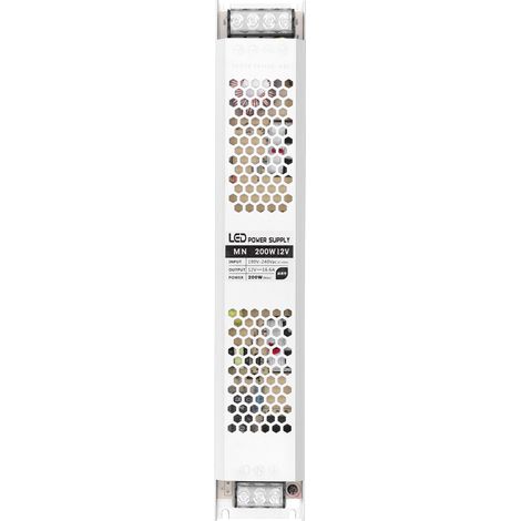 Alimentation LED étanche 200W CTN, transformateur 12V AC 190-240V pour bande lumineuse, driver à découpage. (1/5)
