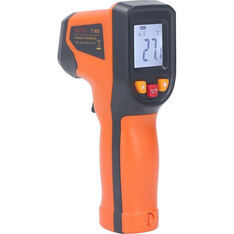 Thermomètre infrarouge, thermomètre laser sans contact, affichage LCD rétroéclairé numérique, thermomètre, -50400℃ (-58752℉) (1/5)