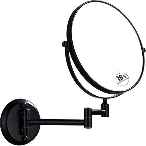 Products Bathroom 8 Inch Wall Mounted Makeup Mirror 1X 10X