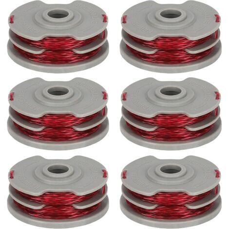 Pair FLY021 599431790 Lot de 6 bobines de fil compatibles avec Flymo Contour 500 XT, Power Trim 500 XT, Mini Trim Auto ST/XT/Plus XT, Mini Trim Contour XT, Longueur 11 m Ø 1,5 mm (1/5)