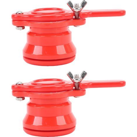 2-Piece Leak-Proof Plastic Honey Extraction Valve for Beekeeping Equipment (Red) (1/5)