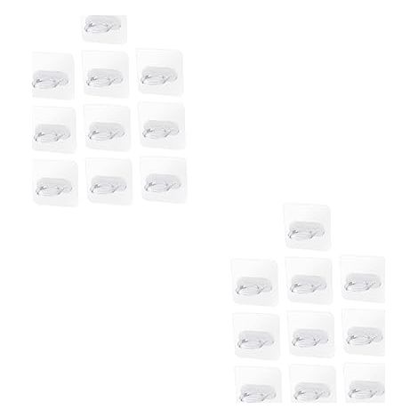 20pièces Adhésifs Pour Salle De Bain Et Cuisine Rangement Pratique Et Multifonctionnel Installation Facile Sans Perçage (1/5)