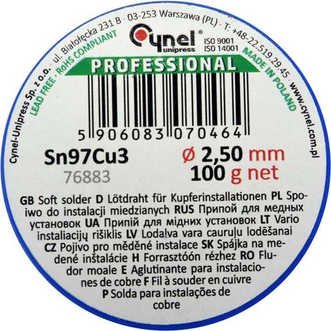 Kupferbindungsmetall 2,5 mm 100 g 76883 NONAME (1/2)