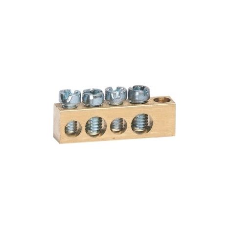 Barrette sur socle 30mm 2X16-2X10mm HAGER K140 (1/2)
