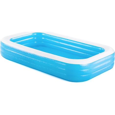 Piscinetta Gonfiabile Rettangolare 3 Anelli cm 305x183x56