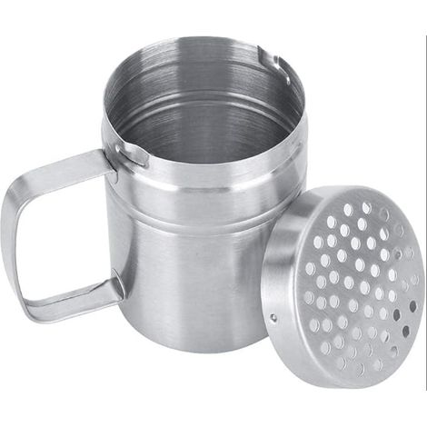 saupoudreuse pour sucre glace,Salière Et Poivrières, en acier inoxydable, Récipient À Condiments, poivrière assaisonnement pot épices condiment bouteille cuisine cuisson (1/5)