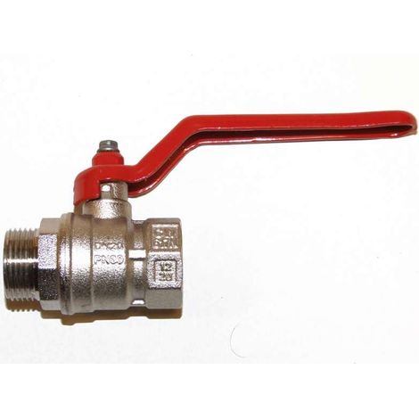 Valvola a sfera con leva maschio - femmina 3/4"