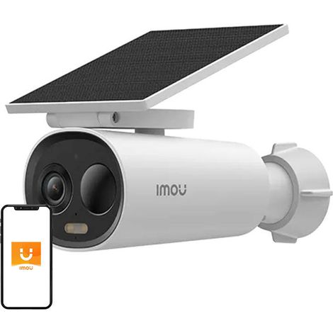 Cámara IP exterior Imou con panel solar integrado 3C AIO zoom (1/5)