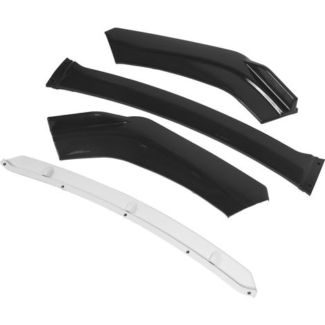 Universeller Frontstoßstangenspoiler-Lippensatz, aerodynamischer Flügel, Tuningteil (glänzend schwarz weiß) (1/5)