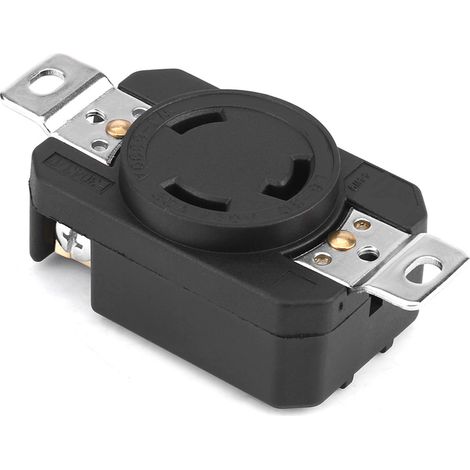 Prise femelle verrouillable NEMA L6-30R 30A 250V pour assemblage de cordon de génératrice (1/5)