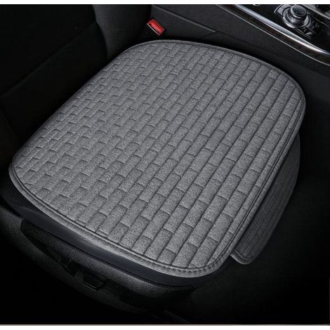 Cojín para asientos de coche delanteros y traseros，transpirable y antideslizante，juego de tres piezas en negro y rojo (1/5)